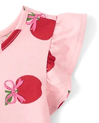 Baby And Toddler Girls Print Flutter Dress