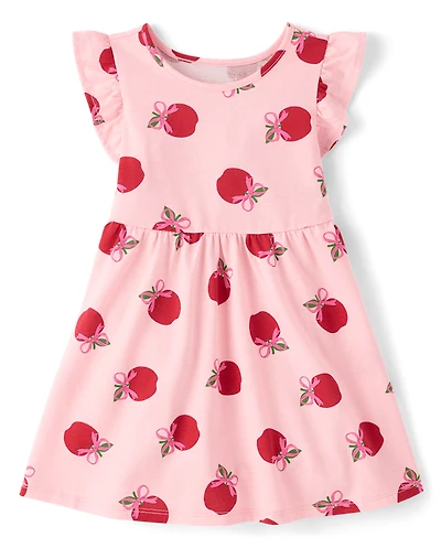 Baby And Toddler Girls Print Flutter Dress