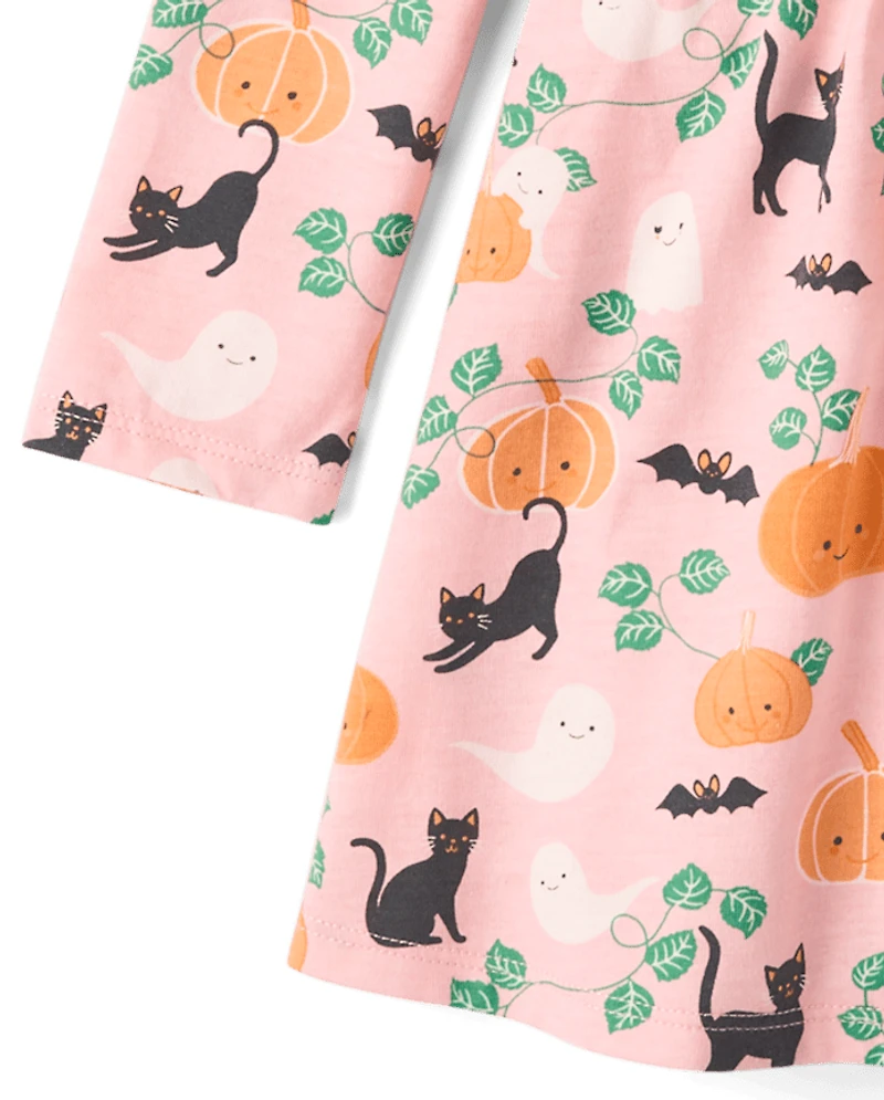 Baby And Toddler Girls Halloween Flutter Dress