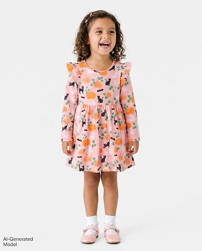 Baby And Toddler Girls Halloween Flutter Dress