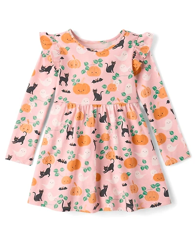 Baby And Toddler Girls Halloween Flutter Dress