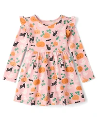 Baby And Toddler Girls Halloween Flutter Dress