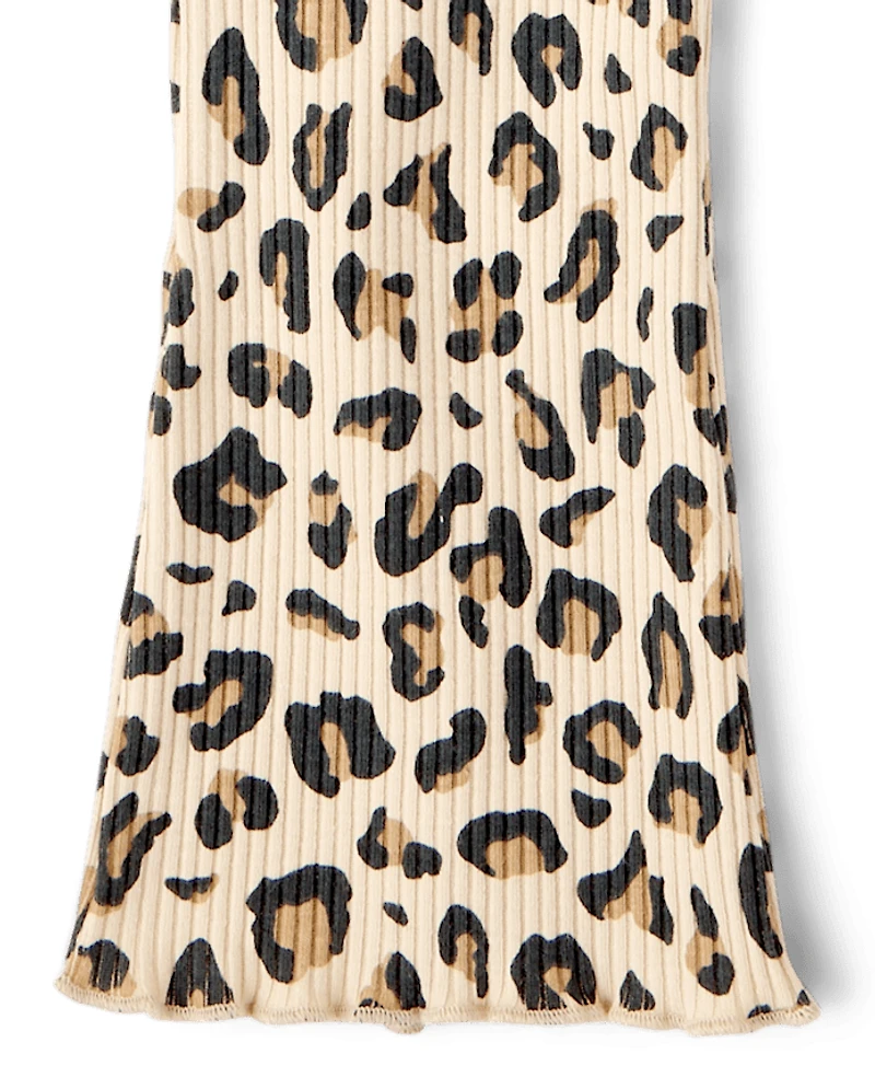 Baby And Toddler Girls Print Flare Leggings