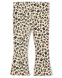 Baby And Toddler Girls Print Flare Leggings
