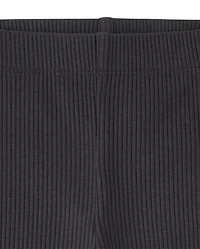 Baby And Toddler Girls Ribbed Lettuce Flare Leggings