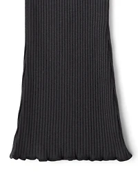 Baby And Toddler Girls Ribbed Lettuce Flare Leggings