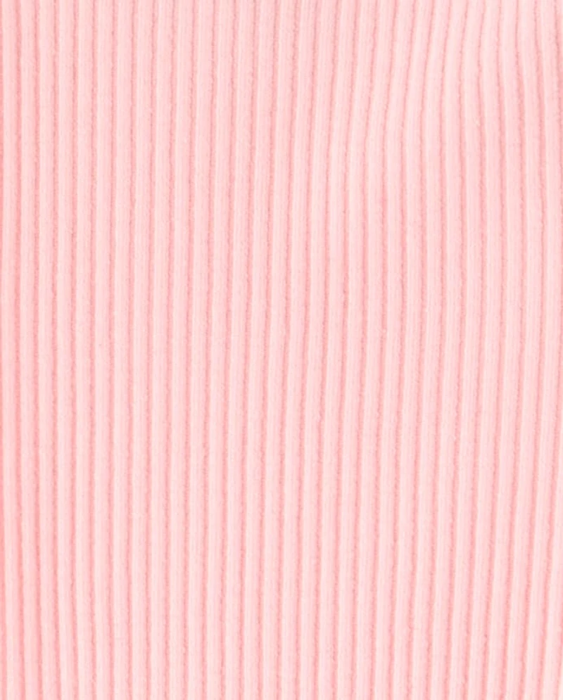 Baby And Toddler Girls Ribbed Lettuce Leggings