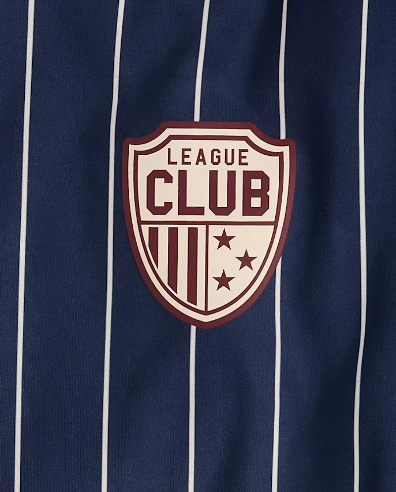 Boys Striped Varsity Soccer Jersey