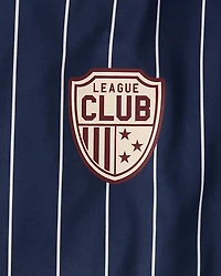 Boys Striped Varsity Soccer Jersey