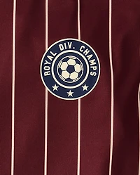 Boys Striped Varsity Soccer Jersey