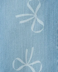 Toddler Girls Bow Wide Leg Jeans