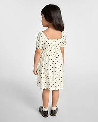 Baby And Toddler Girls Bow Smocked Dress