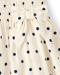 Baby And Toddler Girls Bow Smocked Dress