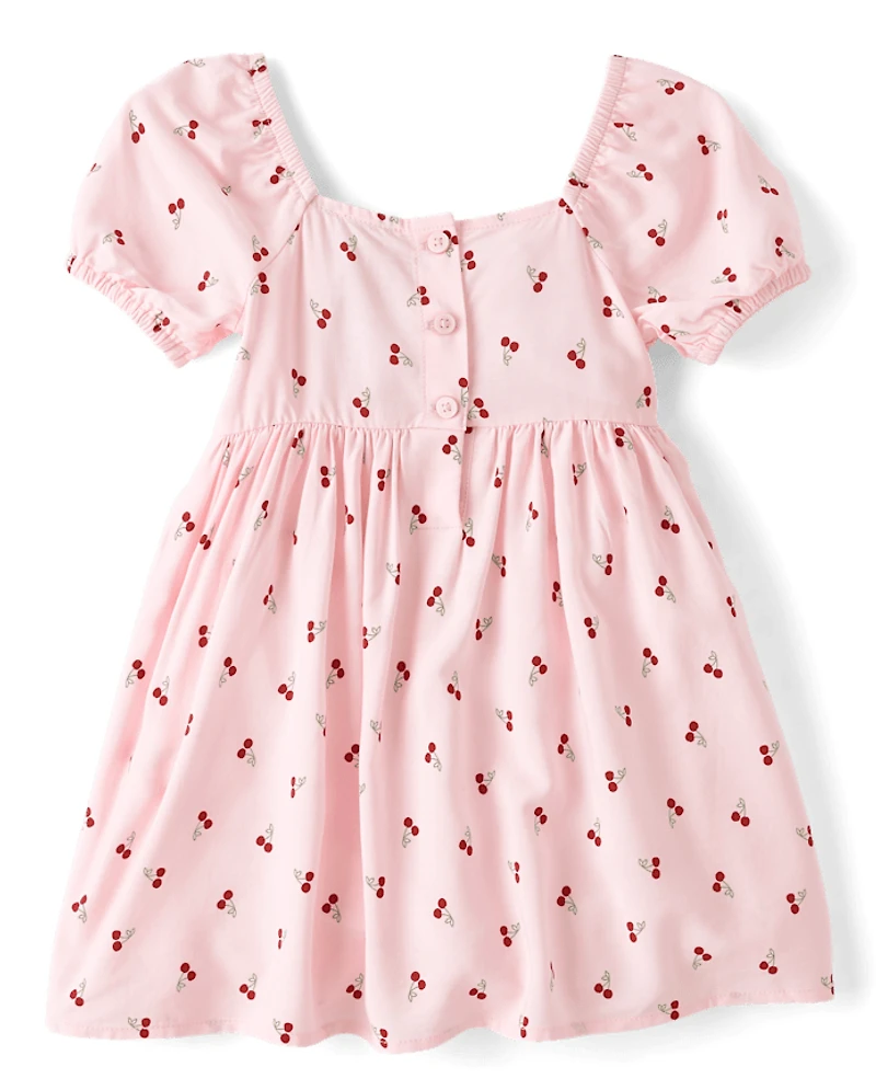 Baby And Toddler Girls Bow Smocked Dress