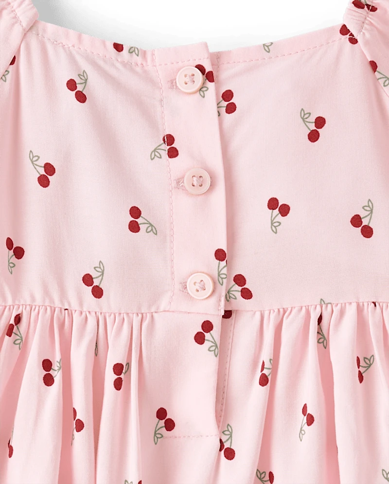 Baby And Toddler Girls Bow Smocked Dress