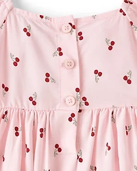 Baby And Toddler Girls Bow Smocked Dress