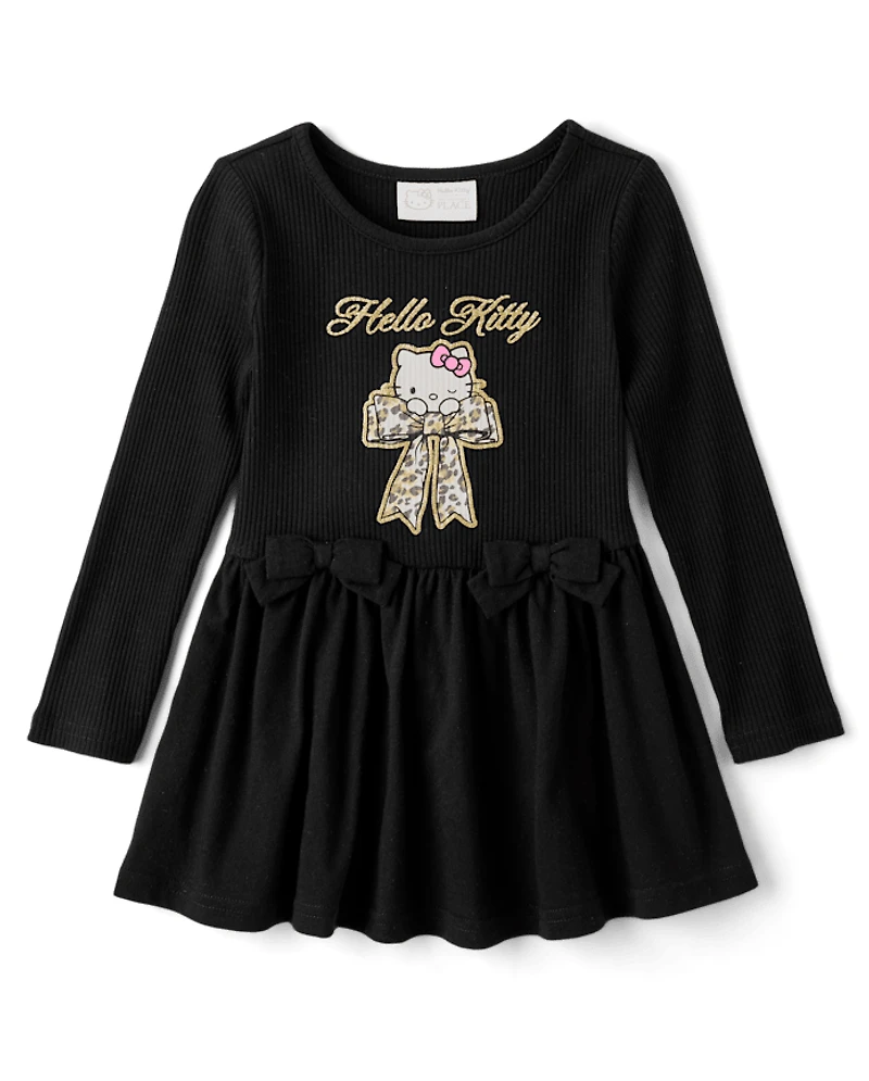 Toddler Girls Hello Kitty® Glitter Puff Print Bubble Dress