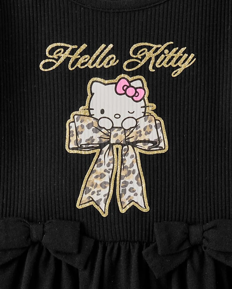 Toddler Girls Hello Kitty® Glitter Puff Print Bubble Dress