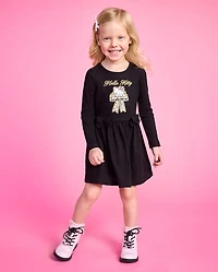 Toddler Girls Hello Kitty® Glitter Puff Print Bubble Dress