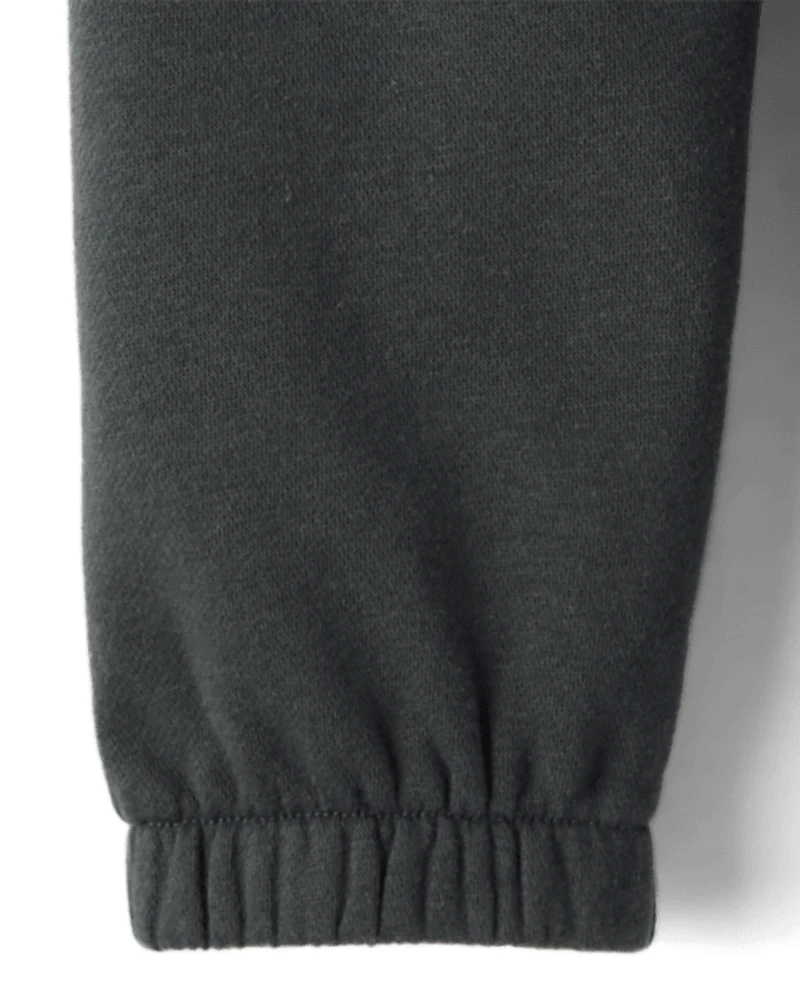 Toddler Girls Embellished Premium Fleece Jogger Pants
