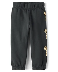 Toddler Girls Embellished Premium Fleece Jogger Pants