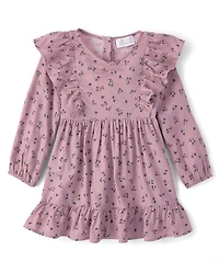 Baby And Toddler Girls Floral Flutter Dress