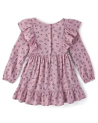 Baby And Toddler Girls Floral Flutter Dress