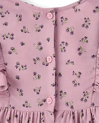 Baby And Toddler Girls Floral Flutter Dress