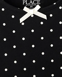 Baby And Toddler Girls Polka Dot Flutter Dress