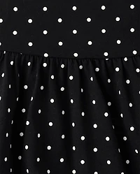 Baby And Toddler Girls Polka Dot Flutter Dress