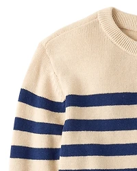 Boys Striped Colorblock Sweater