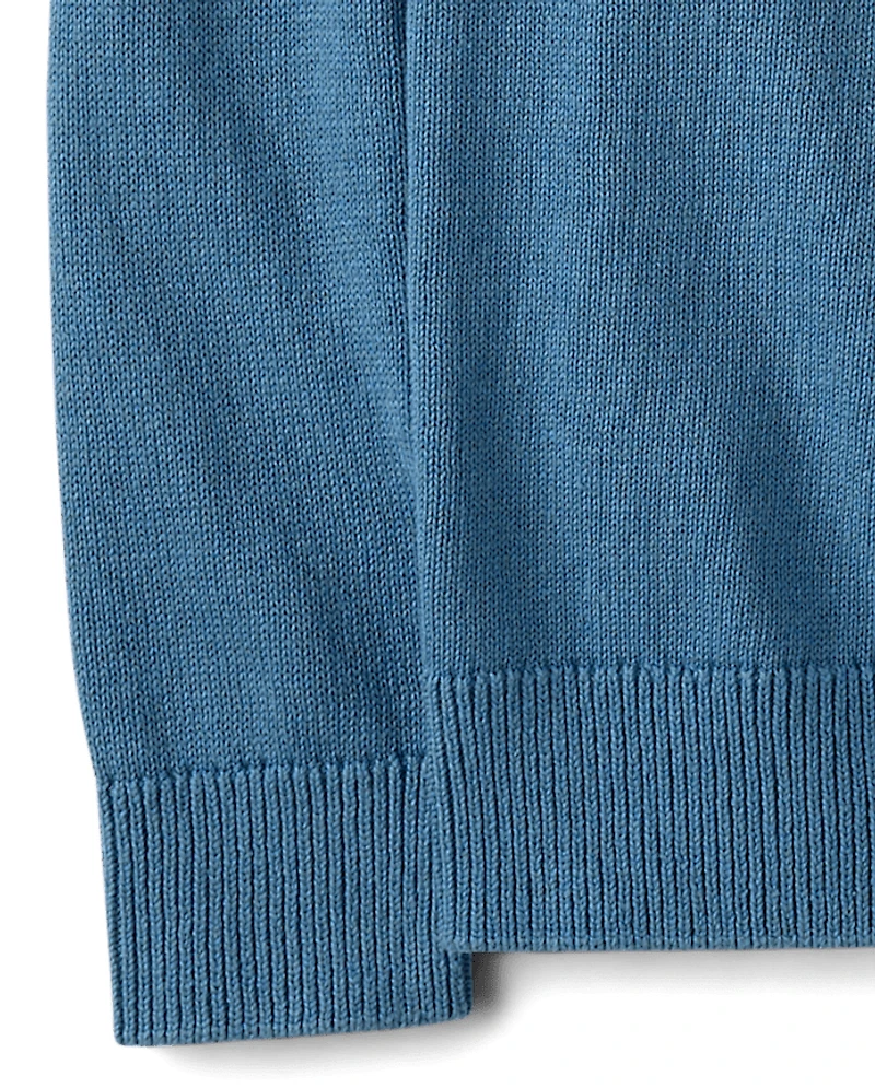 Boys Striped Colorblock Sweater