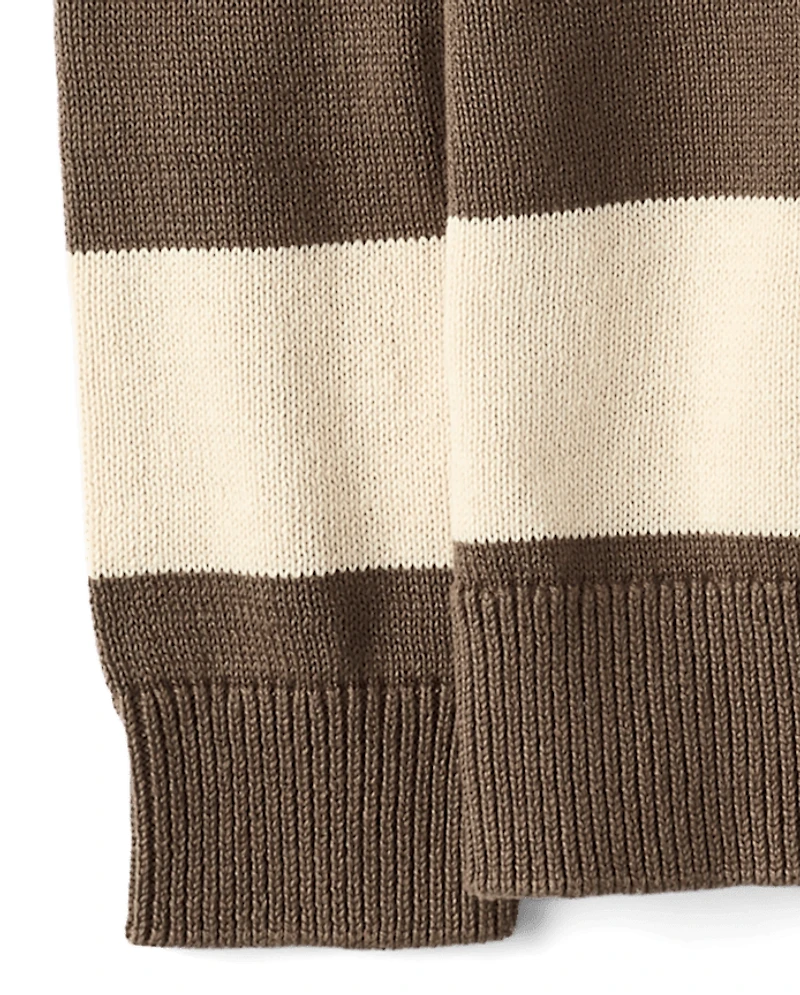 Boys Striped Rugby Sweater