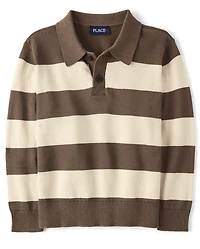 Pull de rugby rayé pour garçon