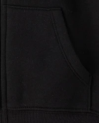 Girls Embellished Premium Fleece Zip Up Hoodie