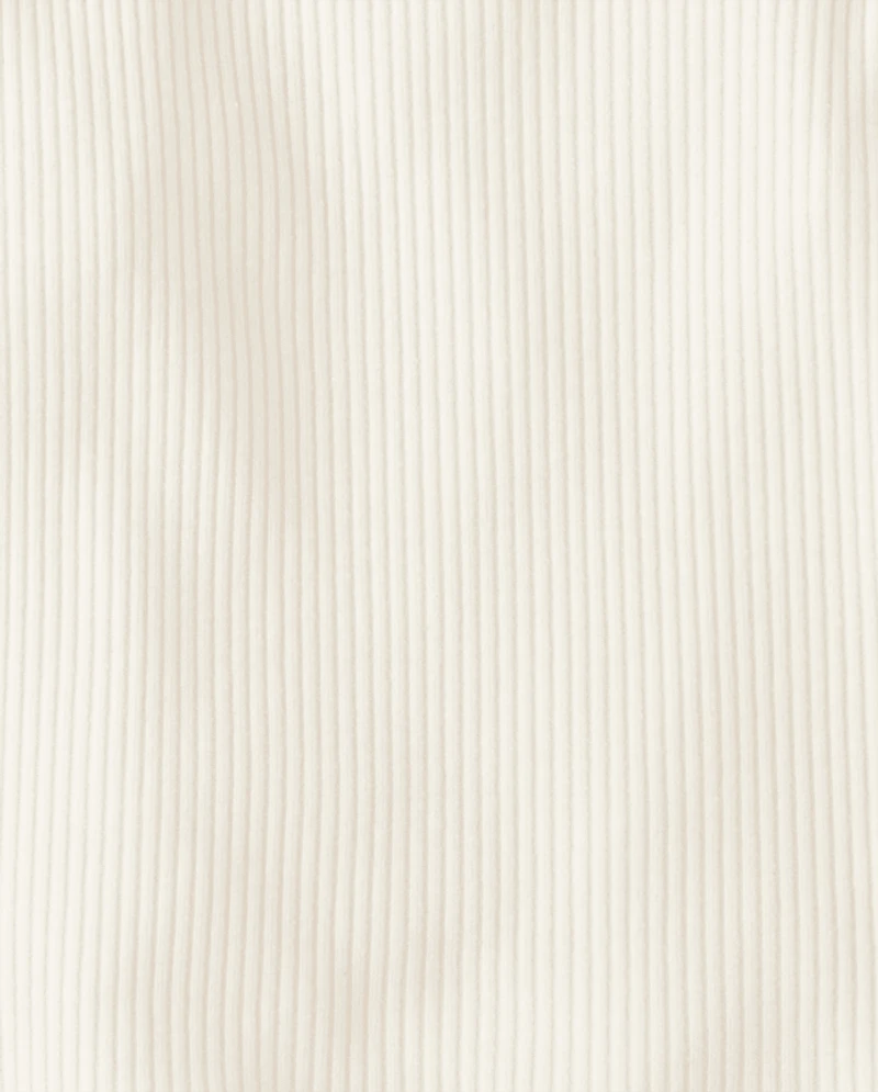 Toddler Girls Embroidered Ribbed Tee