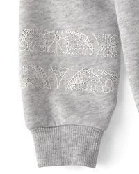 Toddler Girls Puff Print Dance Premium Fleece 2-Piece Outfit Set