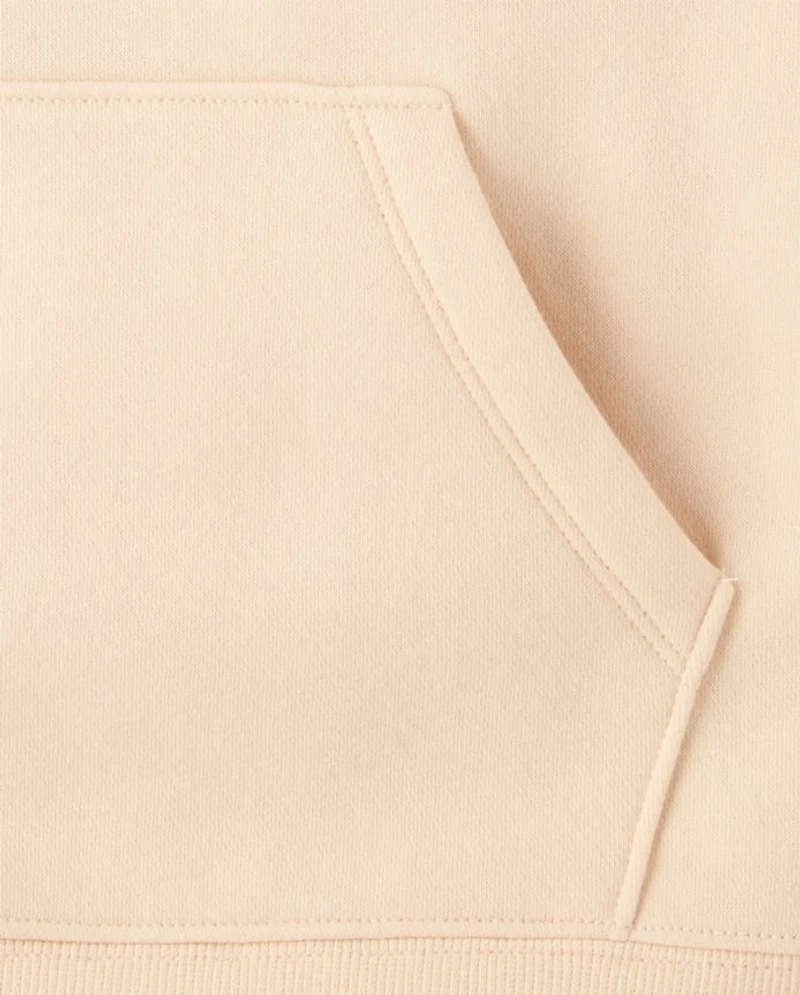 Girls Lace Inset Premium Fleece Hoodie