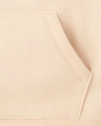 Girls Lace Inset Premium Fleece Hoodie