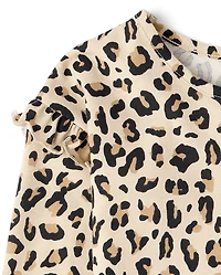 Toddler Girls Print Peplum Top
