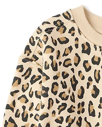 Toddler Girls Print Premium Fleece Sweatshirt