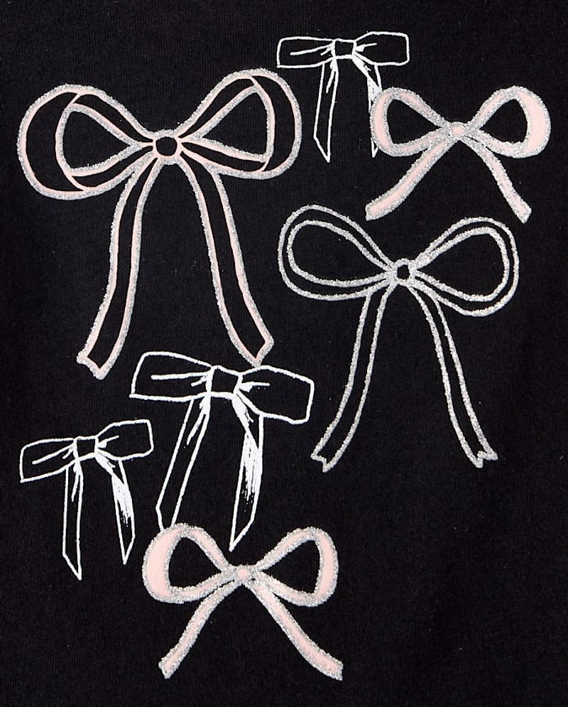 Toddler Girls Bow Peplum Top 4-Pack