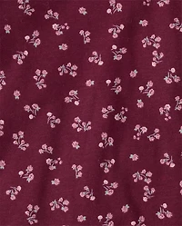 Toddler Girls Floral Skirtall 2-Piece Outfit Set
