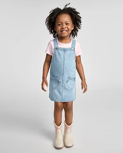 Toddler Girls Heart Skirtall 2-Piece Outfit Set