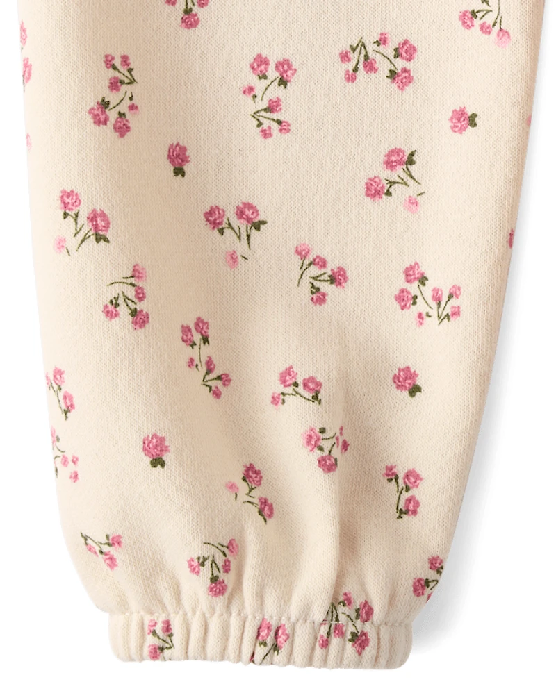 Toddler Girls Embroidered Bear 2-Piece Outfit Set