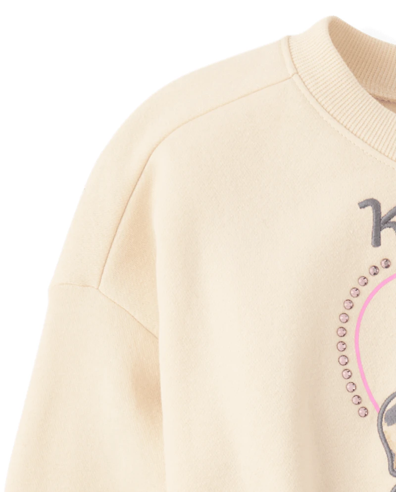 Girls Hello Kitty® And Friends Embellished Premium Fleece Sweatshirt