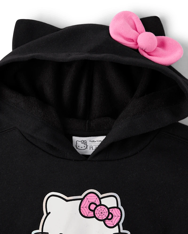 Girls Hello Kitty® Foil Halloween Premium Fleece Hoodie