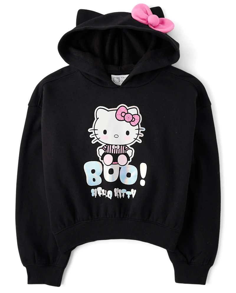 Girls Hello Kitty® Foil Halloween Premium Fleece Hoodie