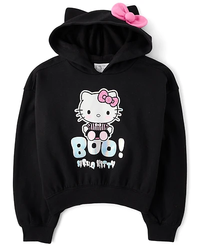 Girls Hello Kitty® Foil Halloween Premium Fleece Hoodie