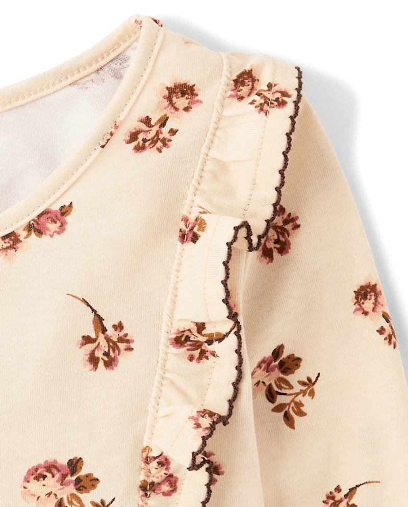 Toddler Girls Floral 2-Piece Outfit Set